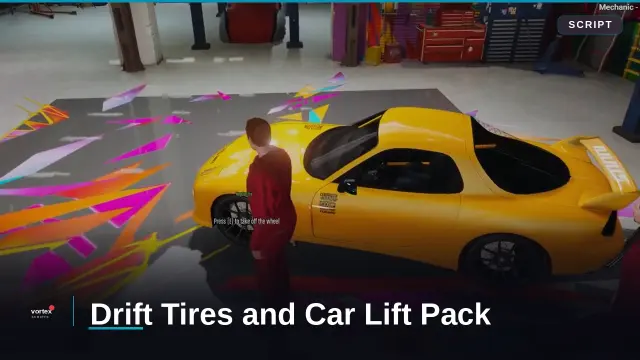 Drift Tyres & Car Lift for FiveM
