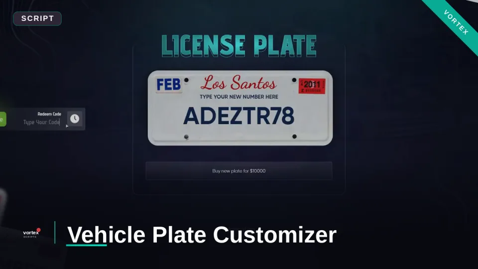 Vehicle Plate Customizer