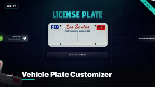 vehicle plate changer script