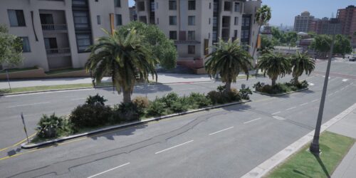 Road Vegetation around Map