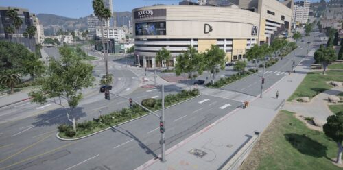 Road Vegetation around Map