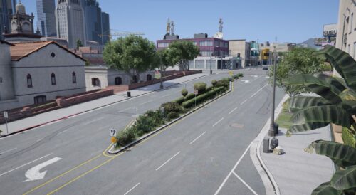 Road Vegetation around Map